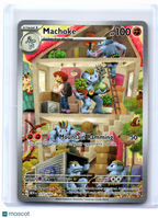 2023 Pokemon—Machoke #177/165 Scarlet & Violet 151—Illustration Rare Holo