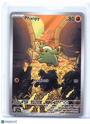 2024 Pokemon—Phanpy #205/191 Surging Sparks—Illustration Rare Holo