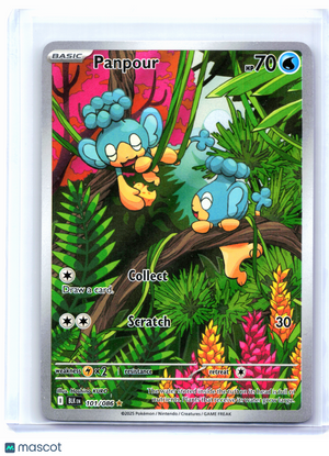 2025 Pokemon—Panpour #101/086 Black Bolt—Illustration Rare Holo