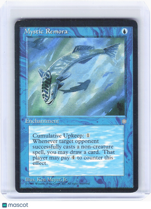 1995 Magic: The Gathering—Mystic Remora #87 Ice Age—Common Nonfoil [MP]