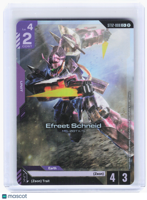 2026 Gundam Card Game—Efreet Schneid #ST12-008 Raging Onslaught—Common+ Foil