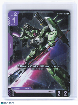 2026 Gundam Card Game—Slash Zaku Phantom #ST12-010 Raging Onslaught—Common+ Foil