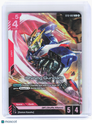 2026 Gundam Card Game—Shining Gundam #ST12-002 Raging Onslaught—Common+ Foil