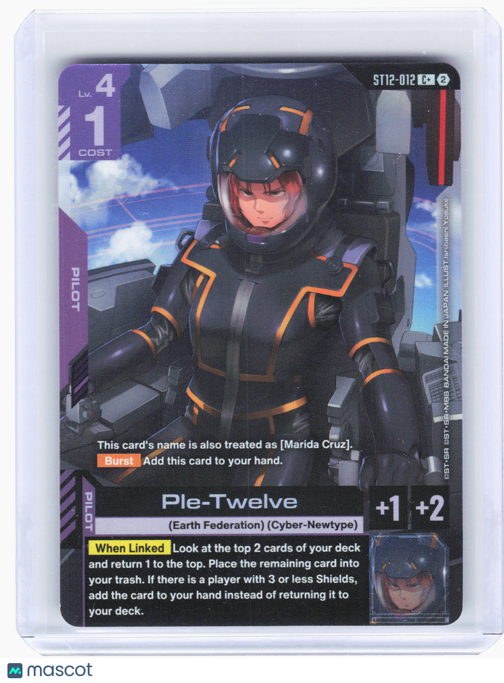 2026 Gundam Card Game—Ple-Twelve #ST12-012 Raging Onslaught—Common+ Foil