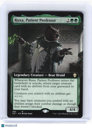 2021 MTG—Ruxa, Patient Professor #393 Commander 2021—Rare Nonfoil (Extended Art)