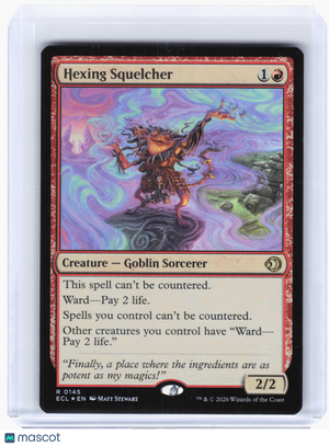 2026 Magic: The Gathering—Hexing Squelcher #145 Lorwyn Eclipsed—Rare Foil