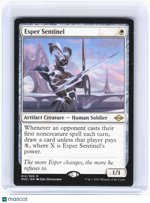 2021 Magic: The Gathering—Esper Sentinel #12 Modern Horizons 2—Rare Nonfoil