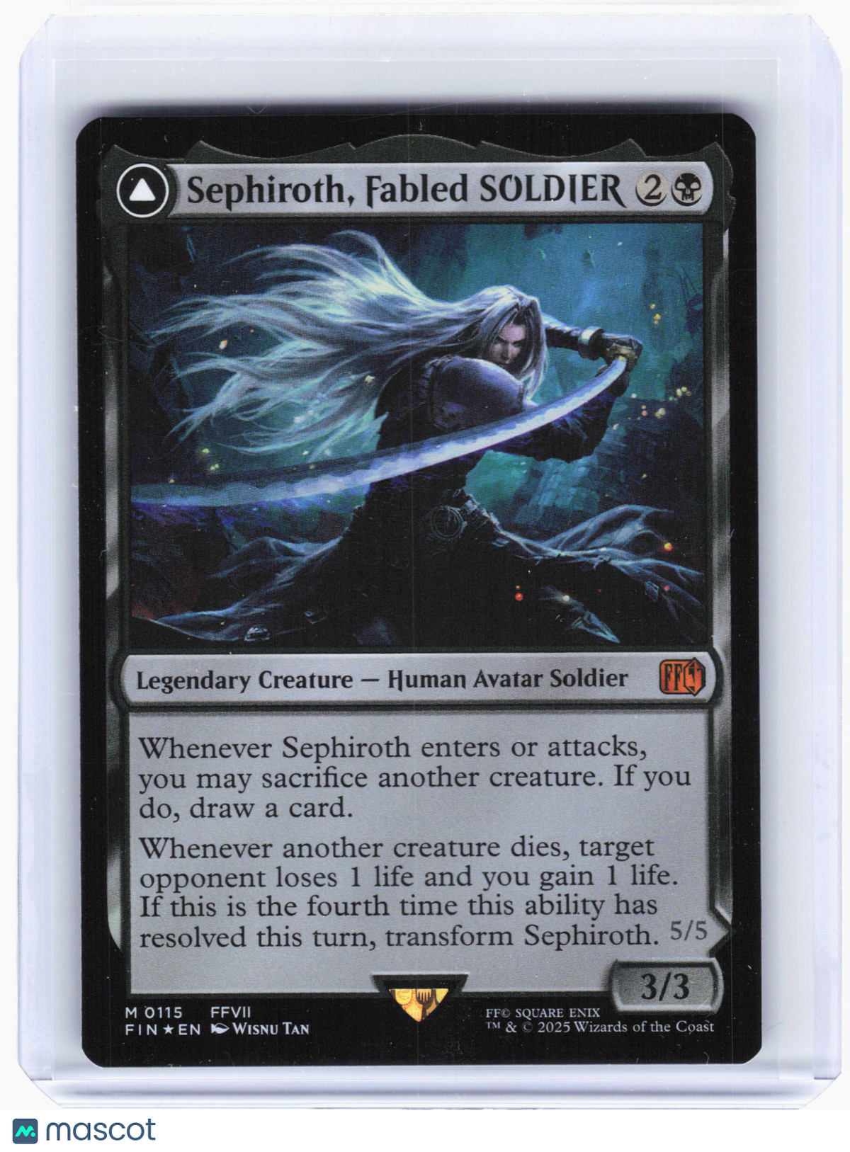 2025 Magic: The Gathering—Sephiroth, Fabled SOLDIER #115 FINAL FANTASY—M Foil
