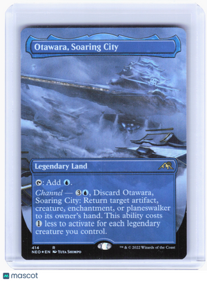 2022 MTG—Otawara, Soaring City #414 Kamigawa: Neon Dynasty—R Foil (Borderless)