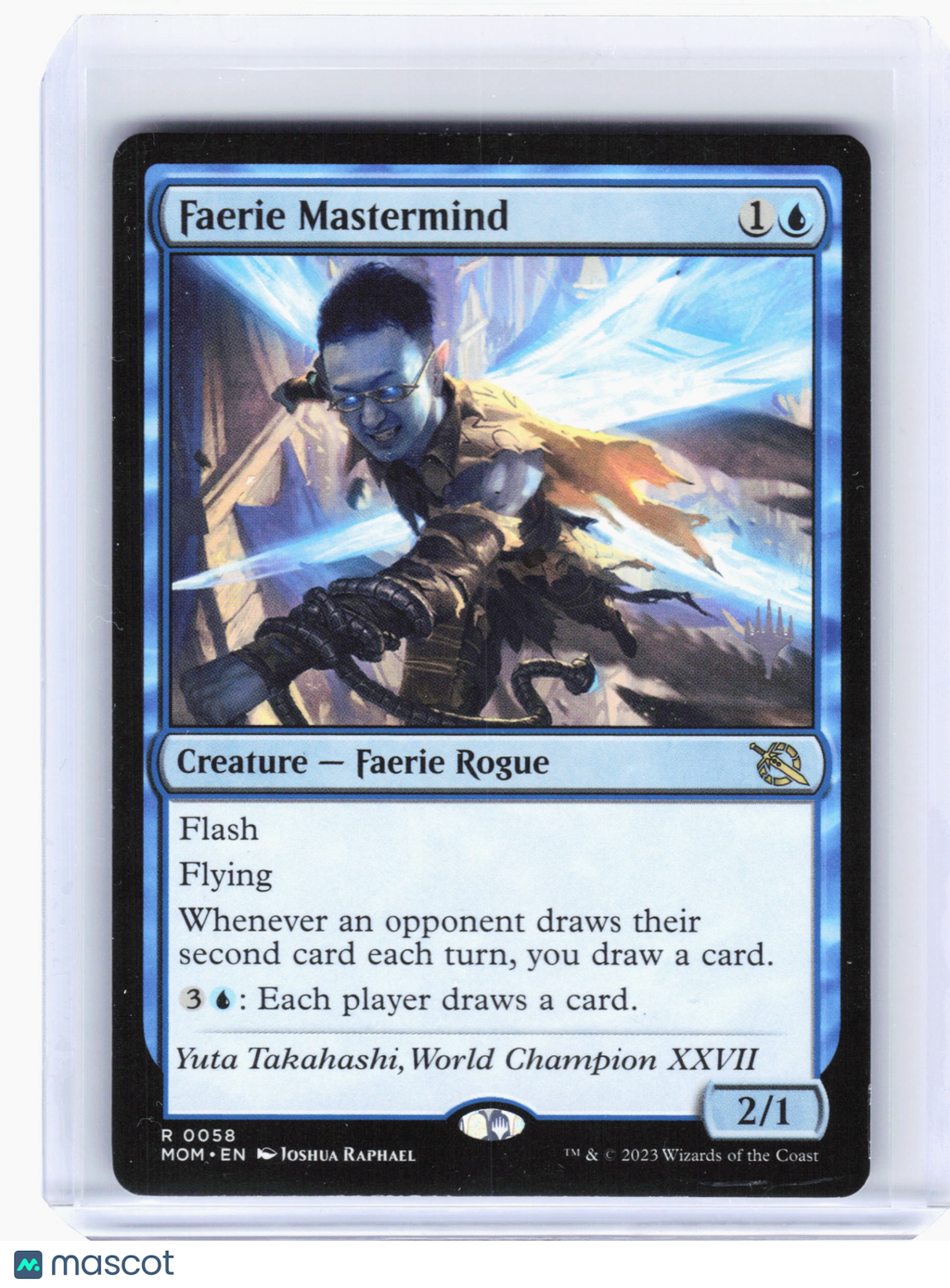 2023 MTG—Faerie Mastermind #58 Promo Pack: March of the Machine—R Nonfoil [LP]