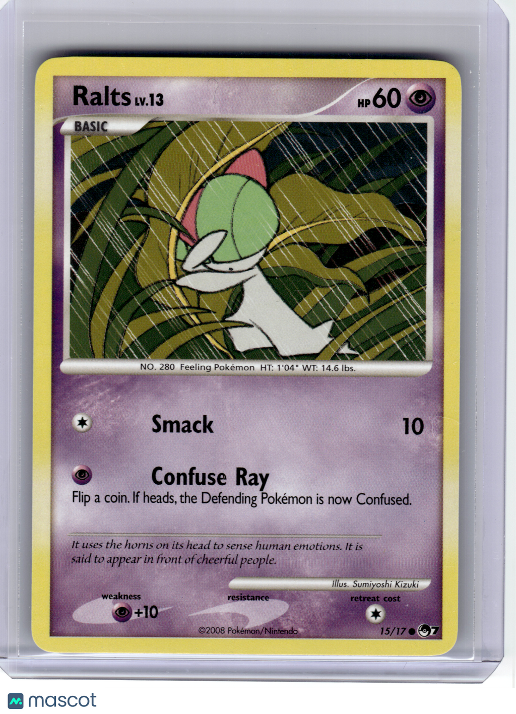 2008 Pokemon—Ralts #15 POP Series 7—Common Non-Holo [Lightly Played]