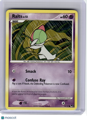2008 Pokemon—Ralts #15 POP Series 7—Common Non-Holo [Lightly Played]