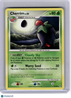 2009 Pokemon—Cherrim #15 Arceus—Rare Non-Holo