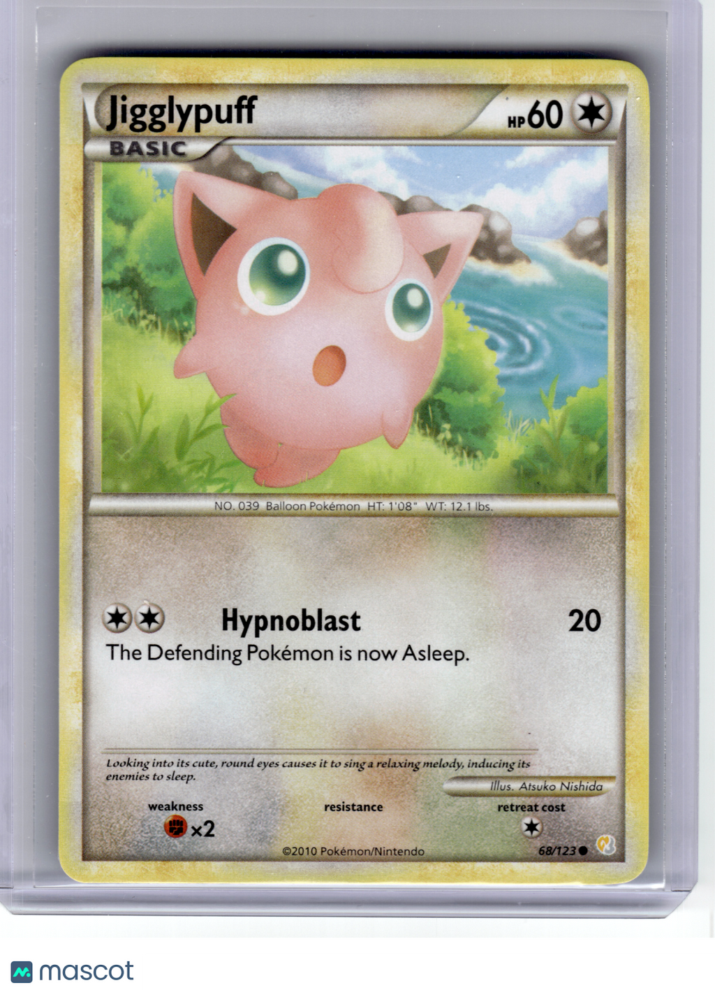2010 Pokemon—Jigglypuff #68 HeartGold & SoulSilver—Common Non-Holo