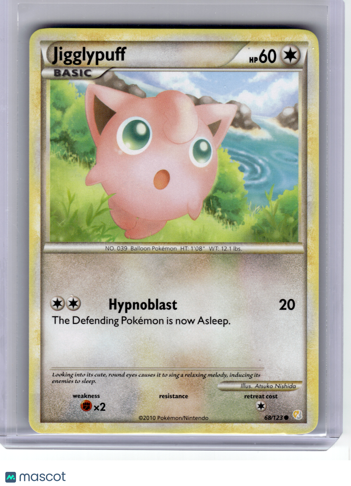 2010 Pokemon—Jigglypuff #68 HeartGold & SoulSilver—Common Non-Holo