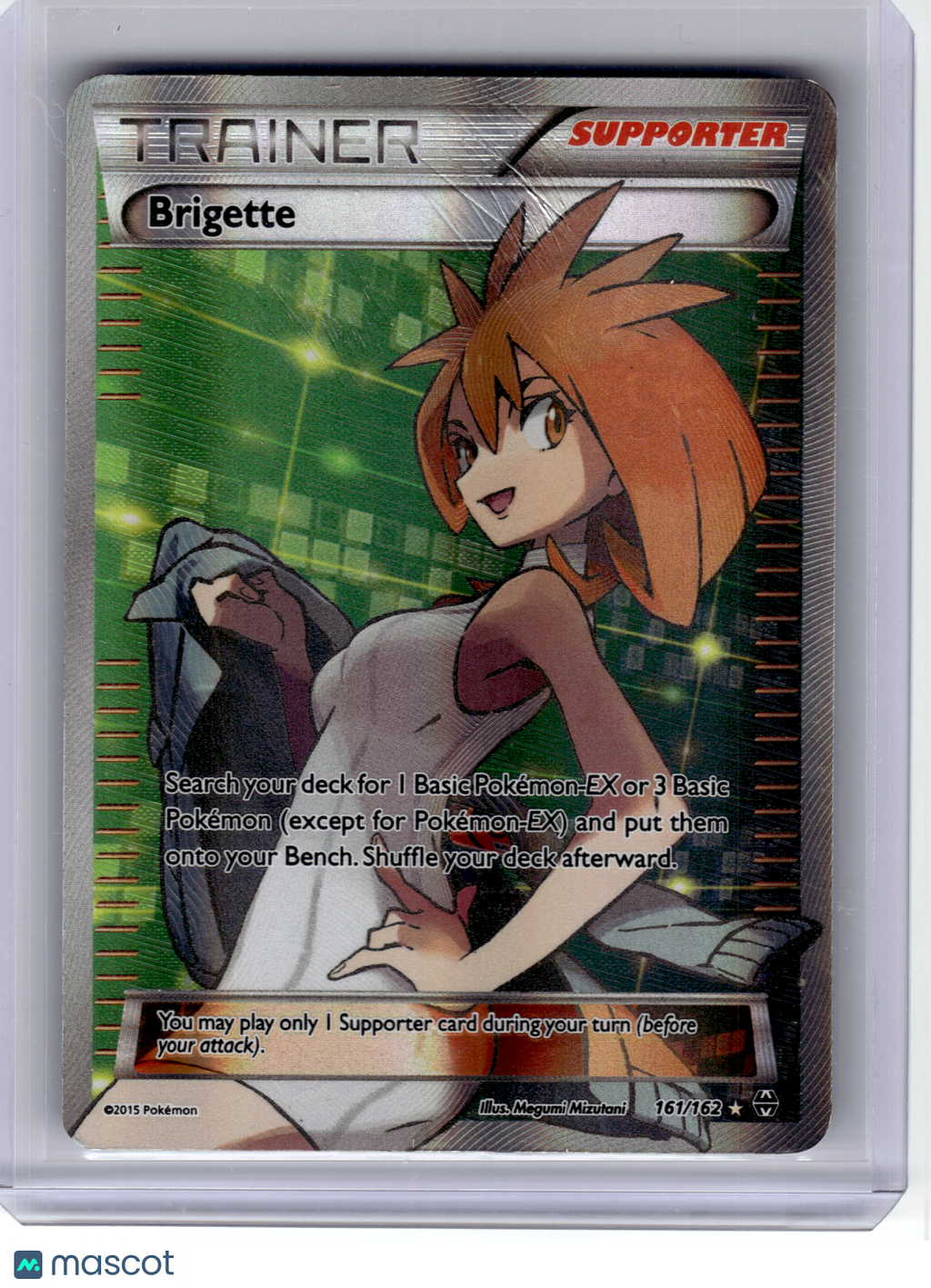 2015 Pokemon—Brigette #161 BREAKthrough—Ultra Rare Holo [Damage]