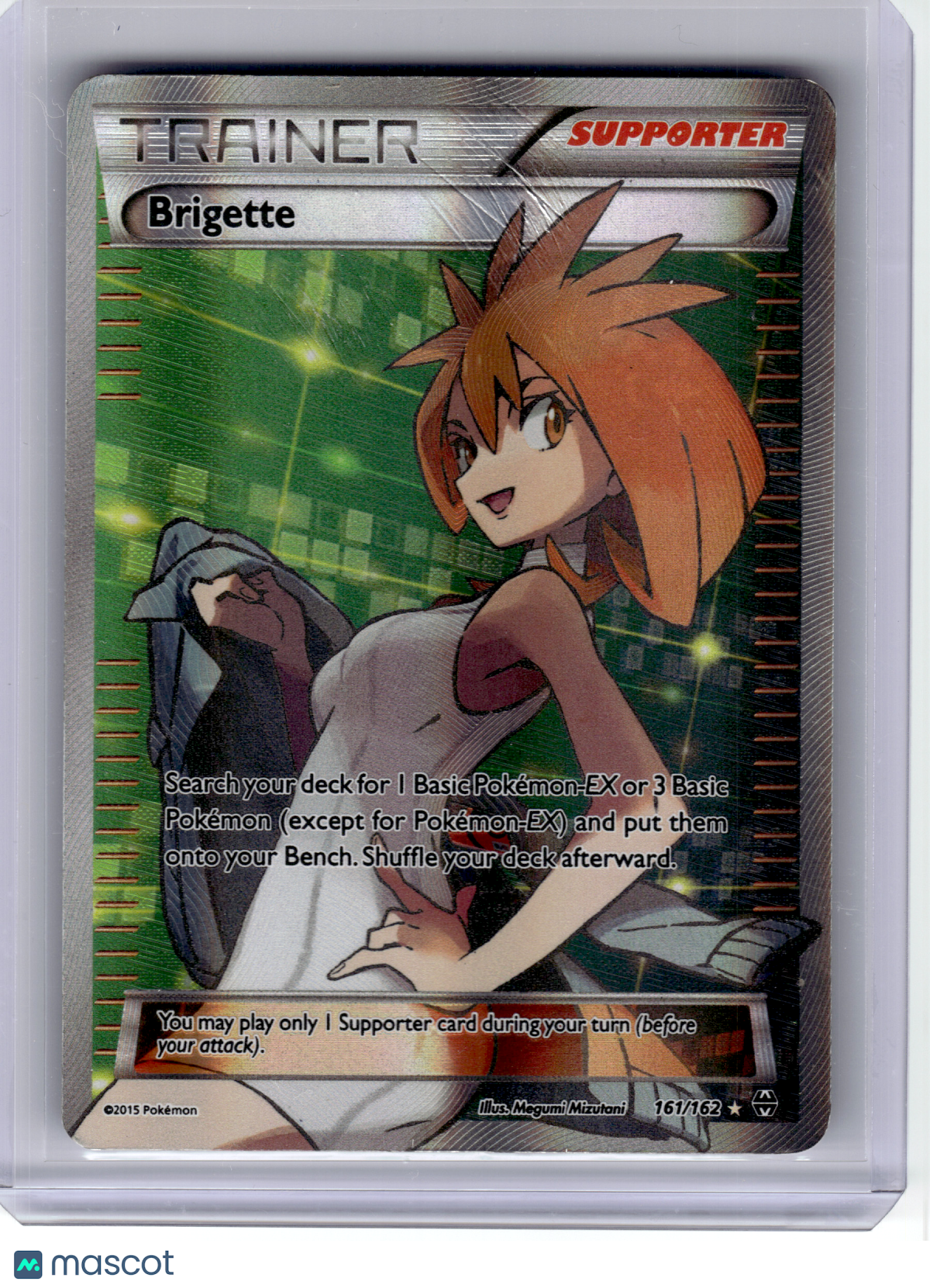 2015 Pokemon—Brigette #161 BREAKthrough—Ultra Rare Holo [Damage]