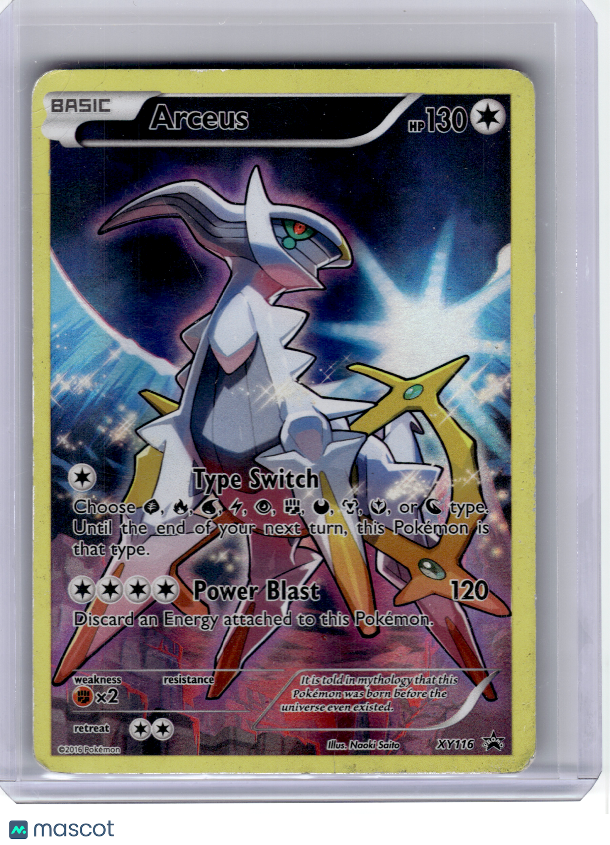 2016 Pokemon—Arceus #XY116 XY—Black Star Promo Holo [Damage]