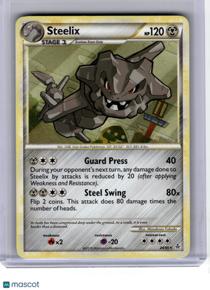 2010 Pokemon—Steelix #24 Unleashed—Rare Non-Holo [Lightly Played]