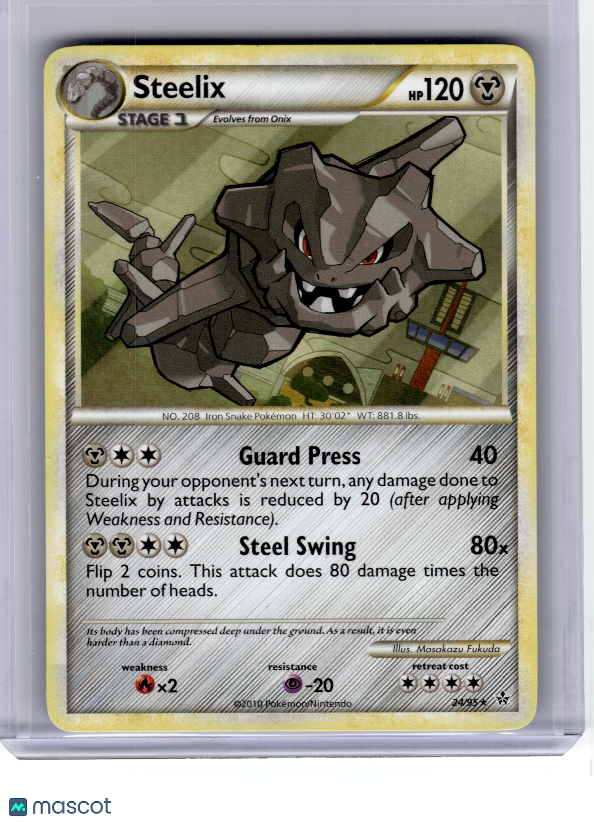 2010 Pokemon—Steelix #24 Unleashed—Rare Non-Holo [Lightly Played]