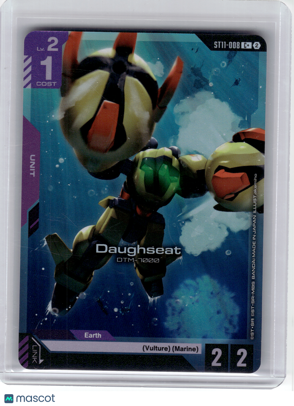 2026 Gundam Card Game—Daughseat #8 Starter Deck 11: Aquatic Assault—C+ Foil