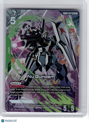 2026 Gundam Card Game—Nu Gundam #17 Freedom Ascension—LR+ Foil