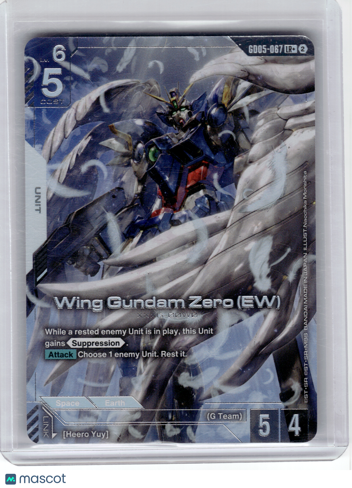 2026 Gundam Card Game—Wing Gundam Zero (EW) #67 Freedom Ascension—LR+ Foil