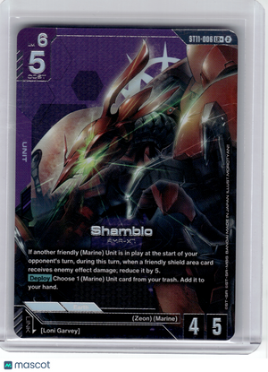 2026 Gundam Card Game—Shamblo #6 Starter Deck 11: Aquatic Assault—LR+ Foil