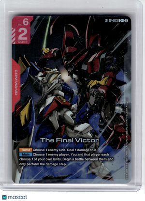 2026 Gundam CG—The Final Victor #13 Starter Deck 12: Raging Onslaught—C+ Foil