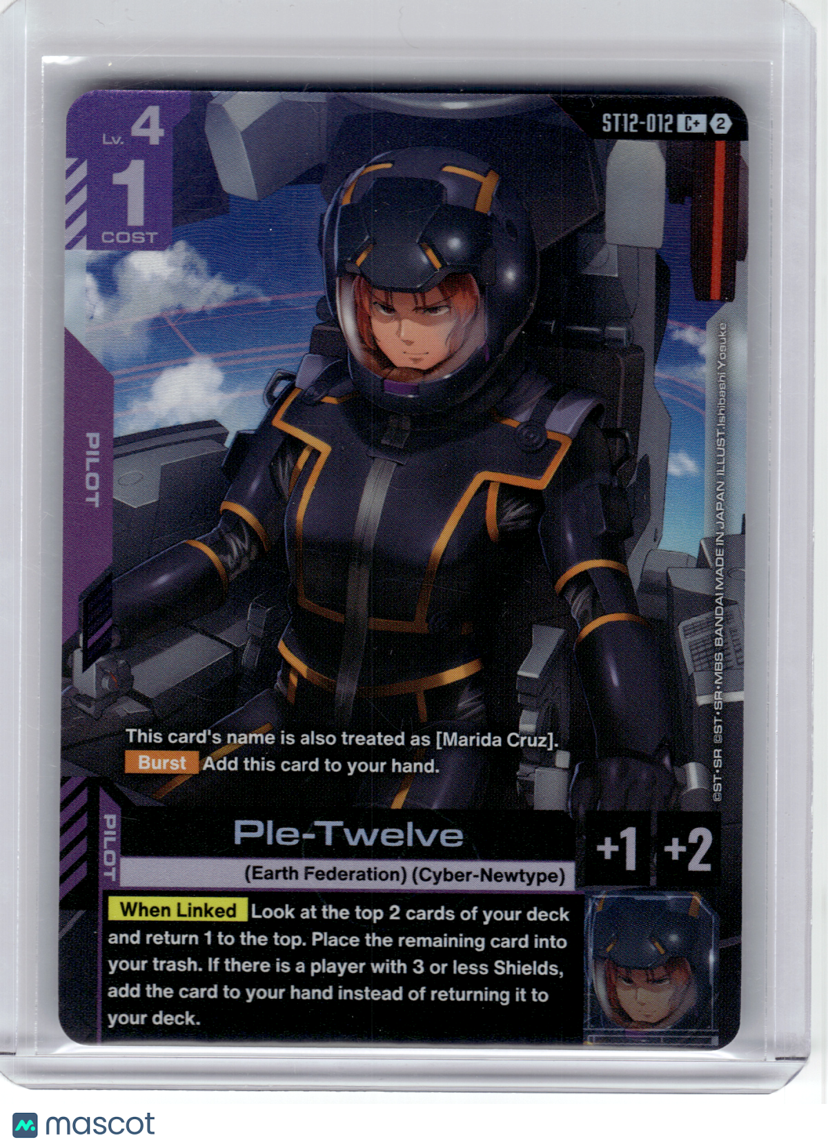 2026 Gundam Card Game—Ple-Twelve #12 Starter Deck 12: Raging Onslaught—C+ Foil