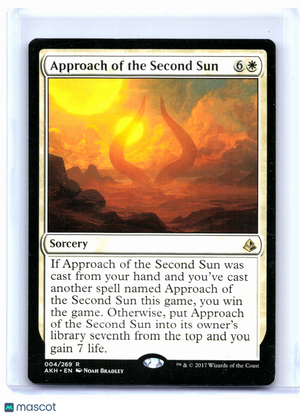 2017 Magic: The Gathering—Approach of the Second Sun #004 Amonkhet—Rare Nonfoil