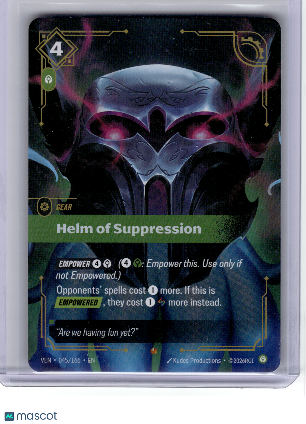 2026 League of Legends—Helm of Suppression #45 Vendetta—Epic Foil