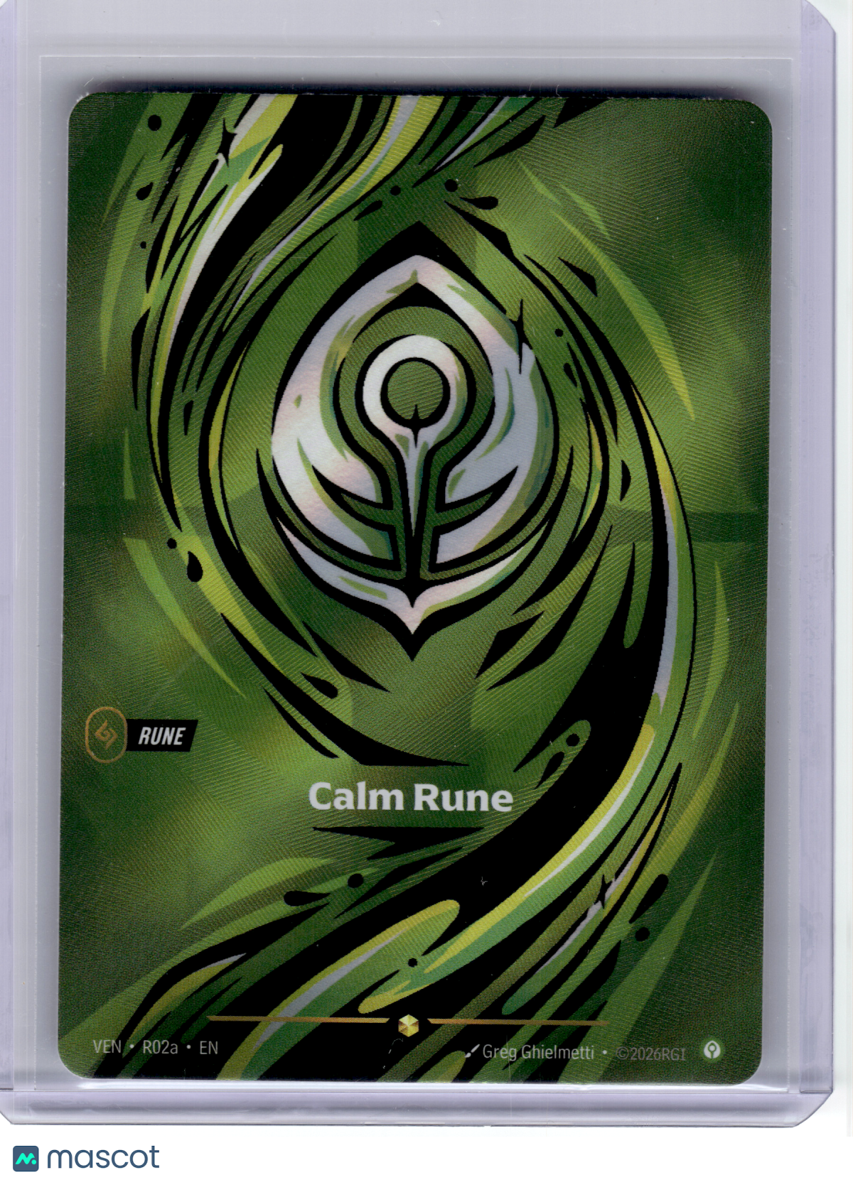 2026 League of Legends—Calm Rune #R02a Vendetta—Showcase Foil