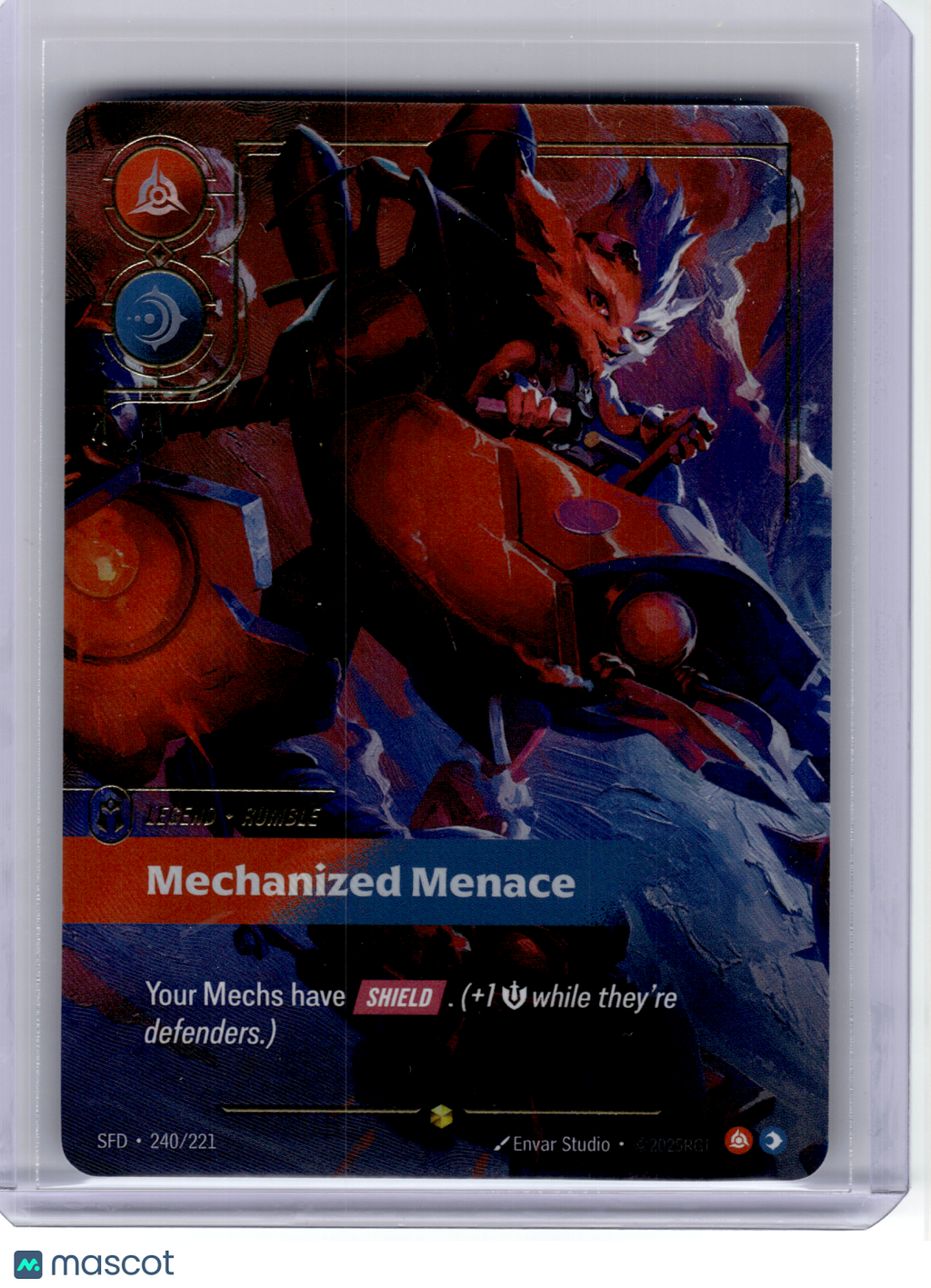 2026 LoL—Rumble, Mechanized Menace (Overnumbered) #240 Spiritforged—S Foil