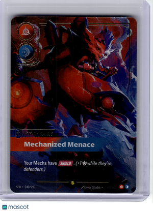 2026 LoL—Rumble, Mechanized Menace (Overnumbered) #240 Spiritforged—S Foil