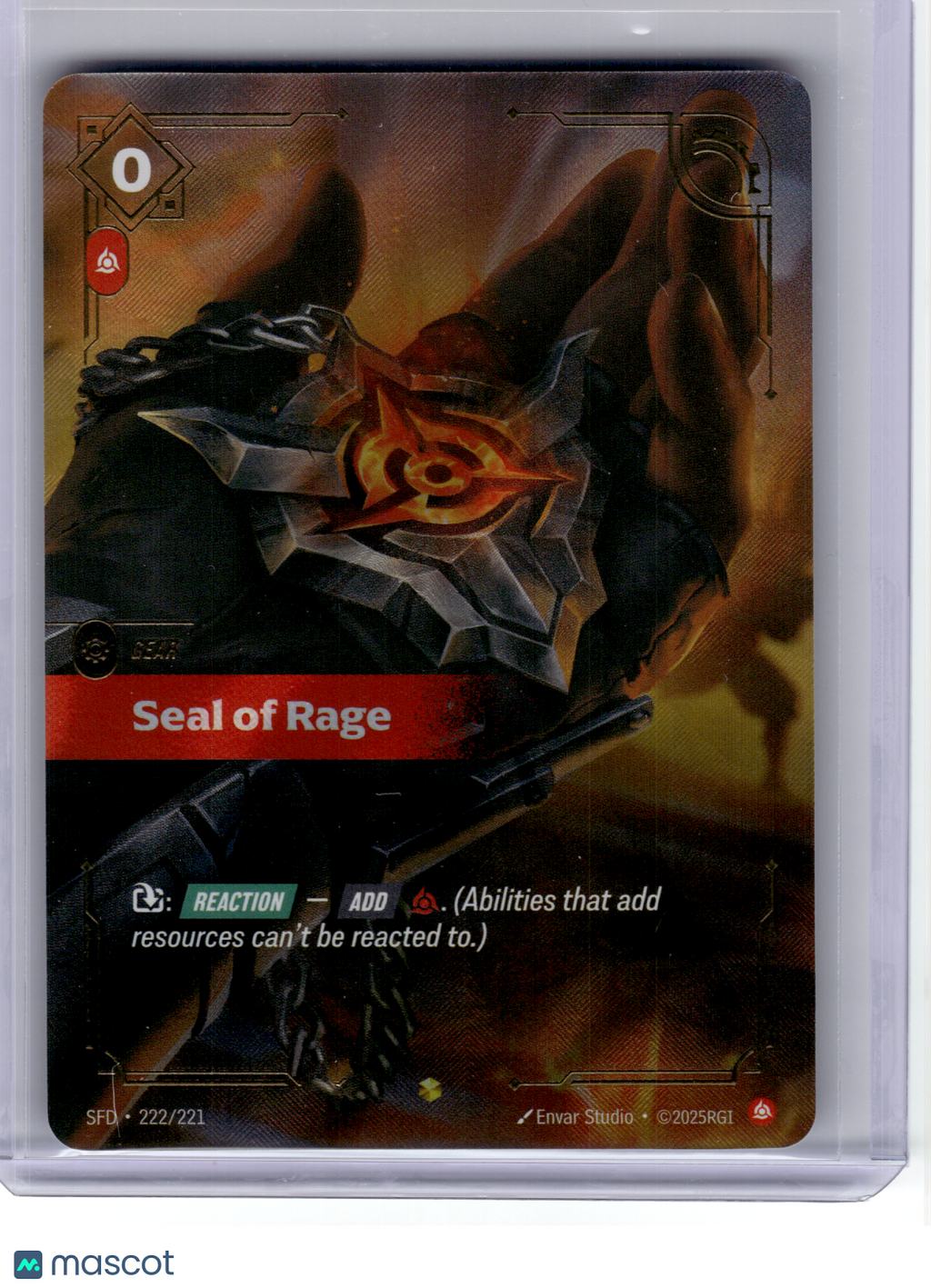 2026 League of Legends—Seal of Rage (Overnumbered) #222 SFD—Showcase Foil