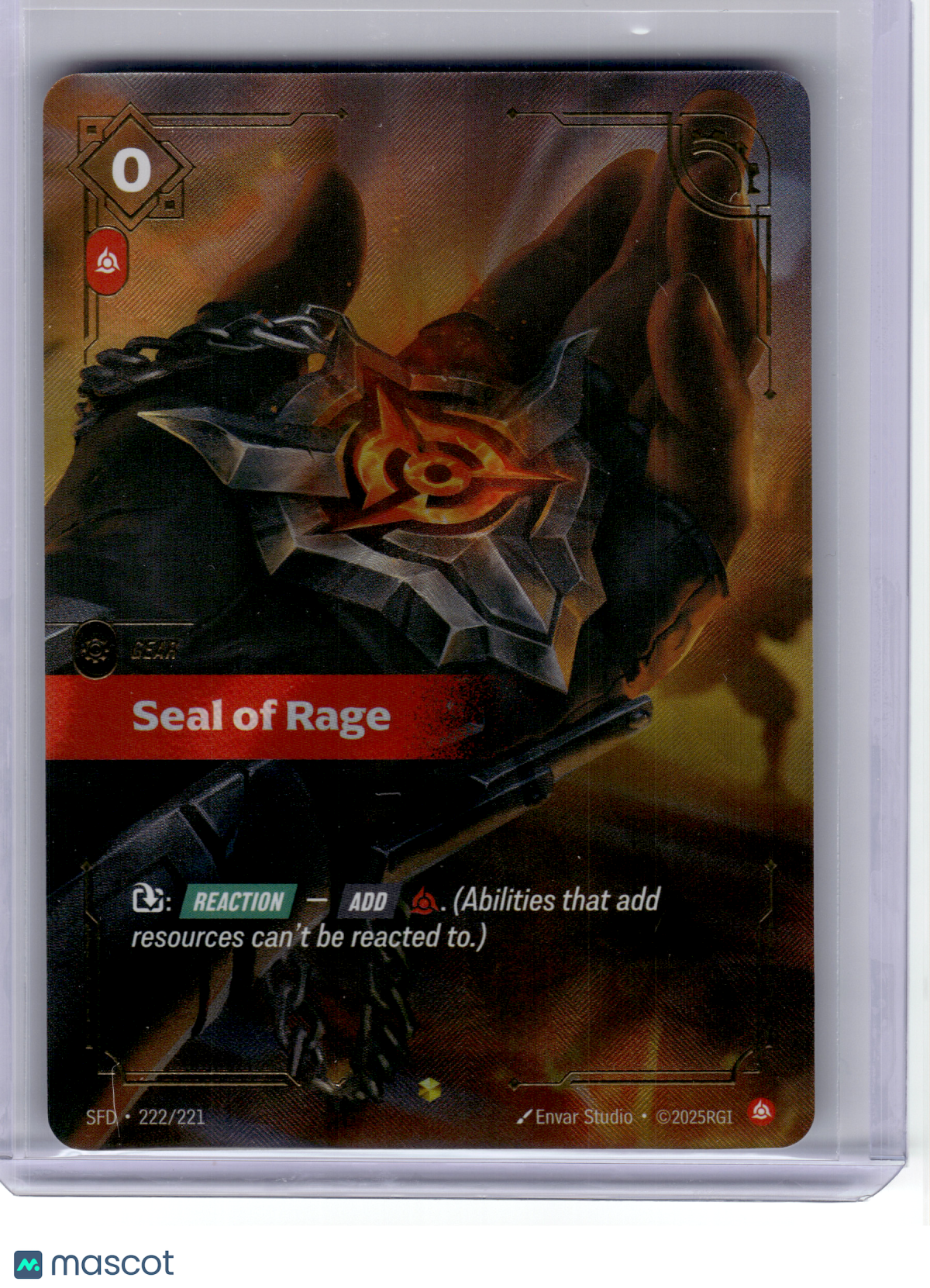2026 League of Legends—Seal of Rage (Overnumbered) #222 SFD—Showcase Foil