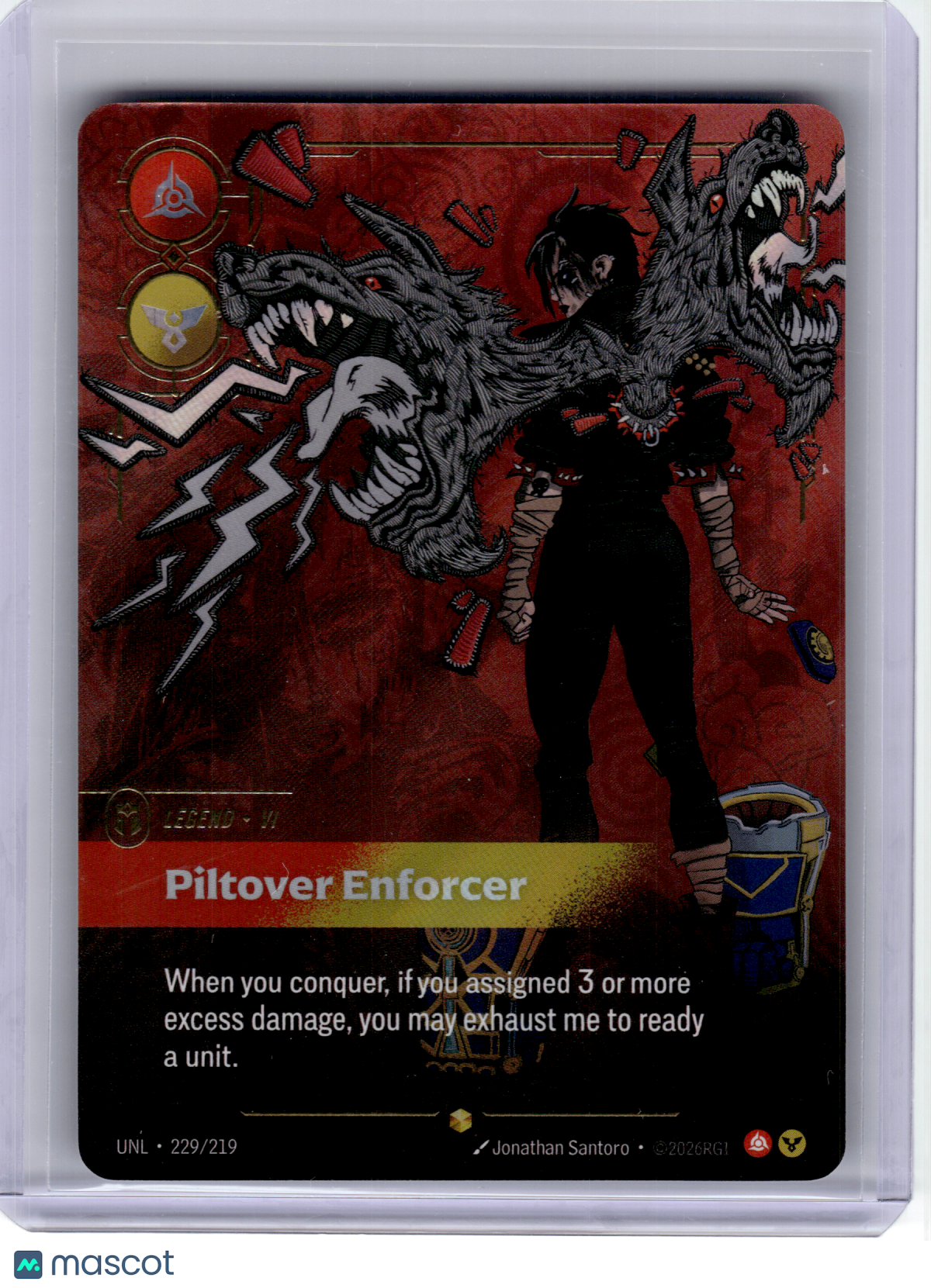 2026 League of Leg.—Vi, Piltover Enforcer (Overnumbered) #229 UNL—Showcase Foil