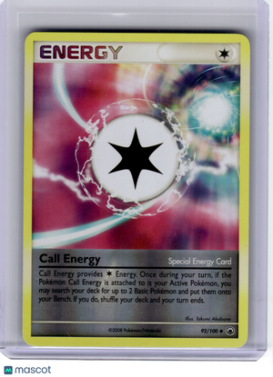 2008 Pokemon—Call Energy #92 Majestic Dawn—Uncommon Reverse Holo [Damage]