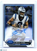 2024 Topps Chrome Football—Bryce Young #TCA-BY Variation Rookie Auto Panthers