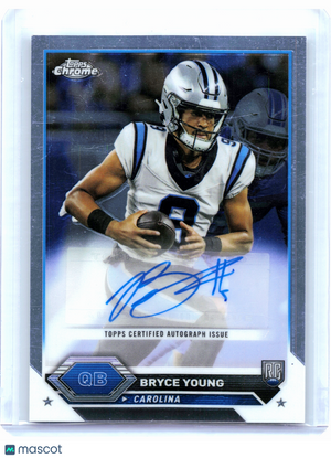 2024 Topps Chrome Football—Bryce Young #TCA-BY Variation Rookie Auto Panthers