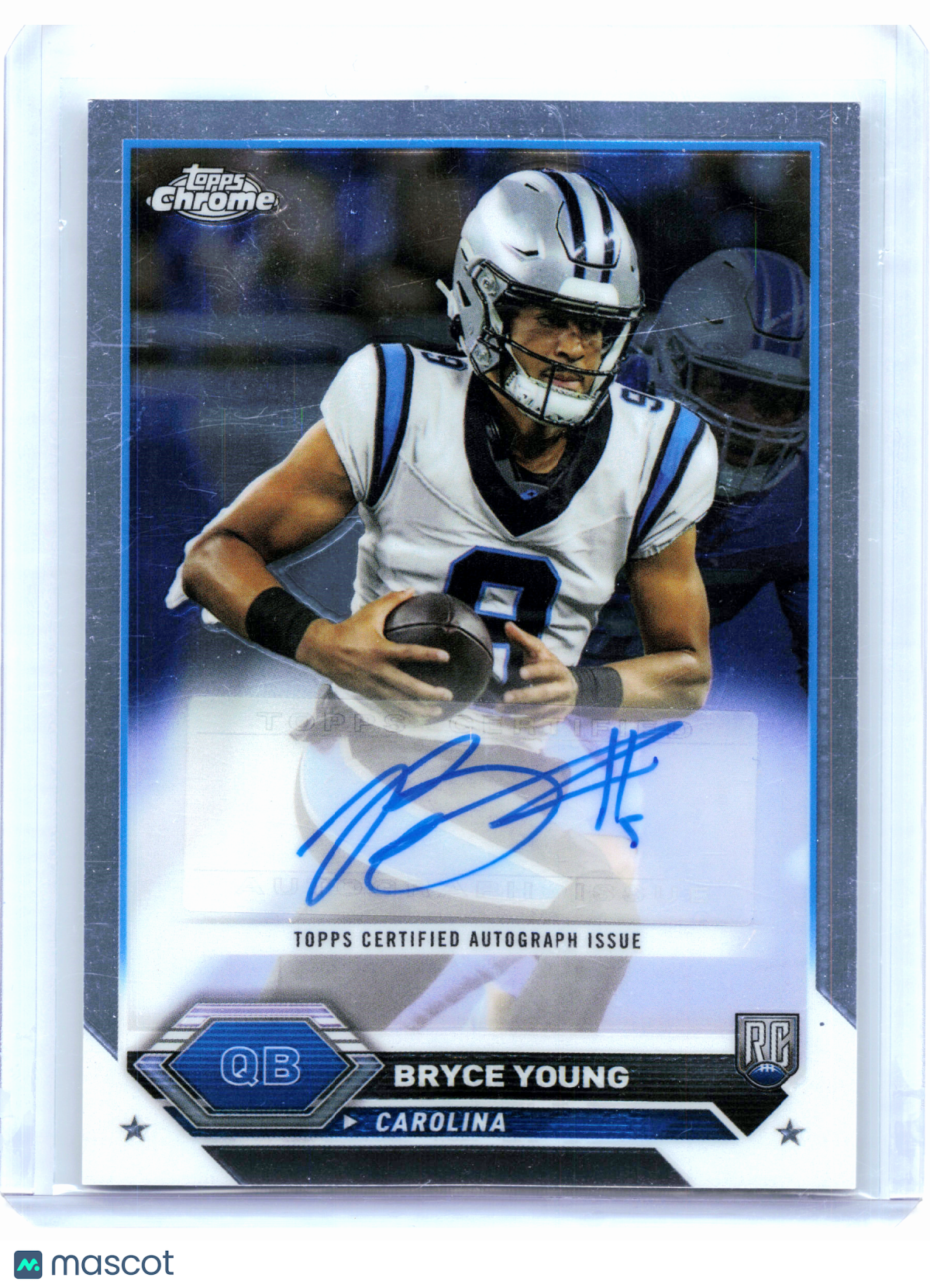 2024 Topps Chrome Football—Bryce Young #TCA-BY Variation Rookie Auto Panthers