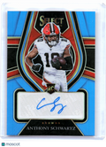 2022 Select Football—Anthony Schwartz #RS-ASC Light Blue Auto Rookie 49/49