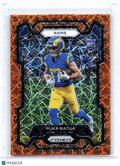 2023 Panini Prizm Football—Puka Nacua #357 Orange Lazer Rookie RC Rams