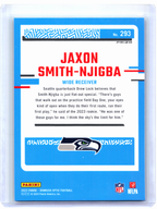 2023 Panini Donruss Optic Football—Jaxon Smith-Njigba #293 Green Hyper Rookie