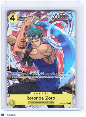 2026 One Piece—Roronoa Zoro (Alt Art) #OP15-113 Adventure's on Kami's Island—SR