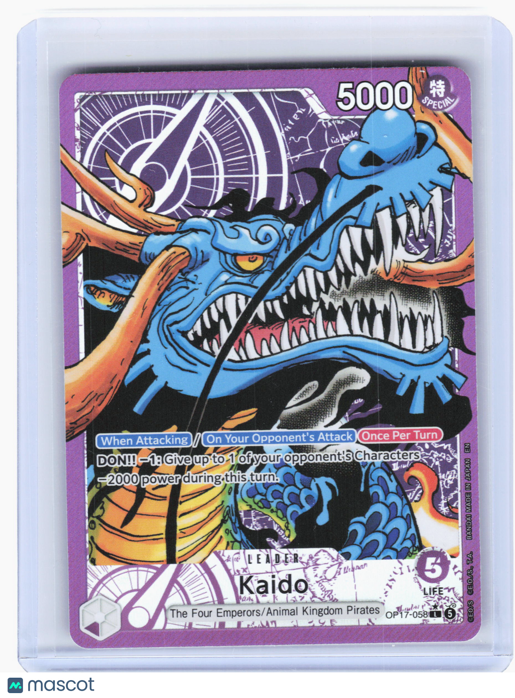 2026 One Piece—Kaido (Alt Art) #OP17-058 The World's Strongest Warriors—Leader