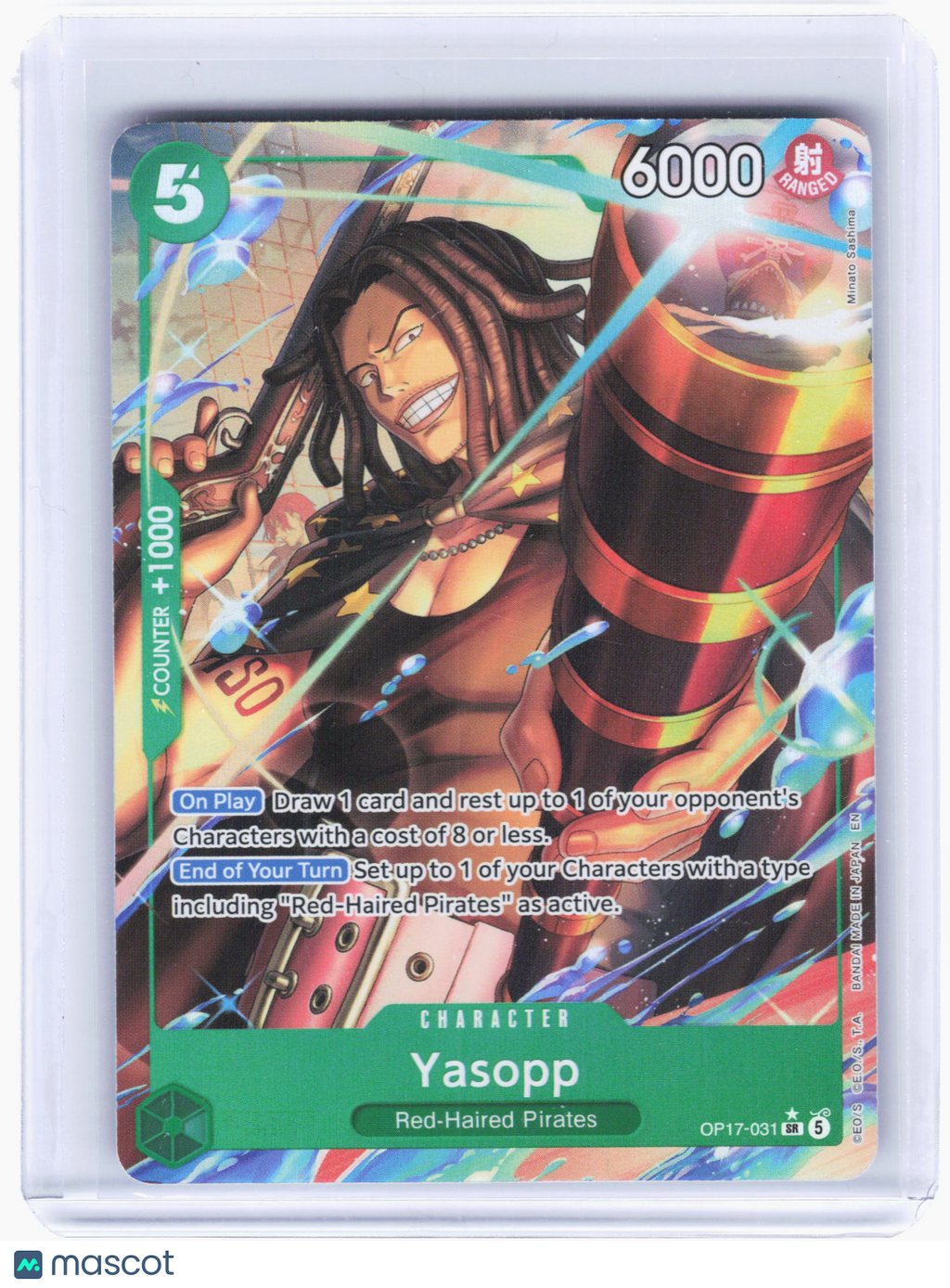 2026 One Piece—Yasopp (Alt Art) #OP17-031 The World's Strongest Warriors—Foil