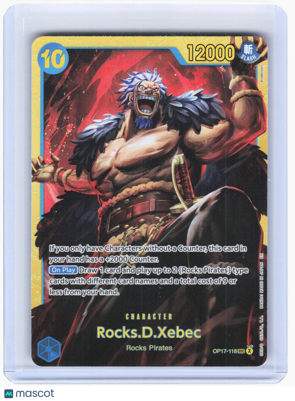 One Piece—Rocks.D.Xebec #OP17-118 The World's Strongest Warriors—Secret Rare