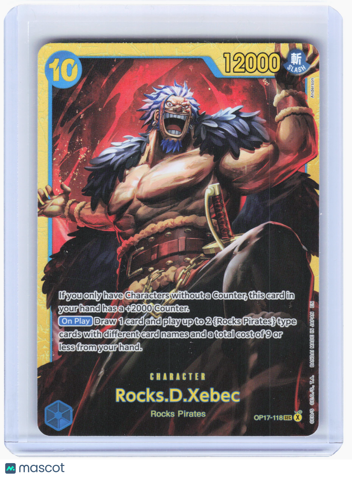 One Piece—Rocks.D.Xebec #OP17-118 The World's Strongest Warriors—Secret Rare